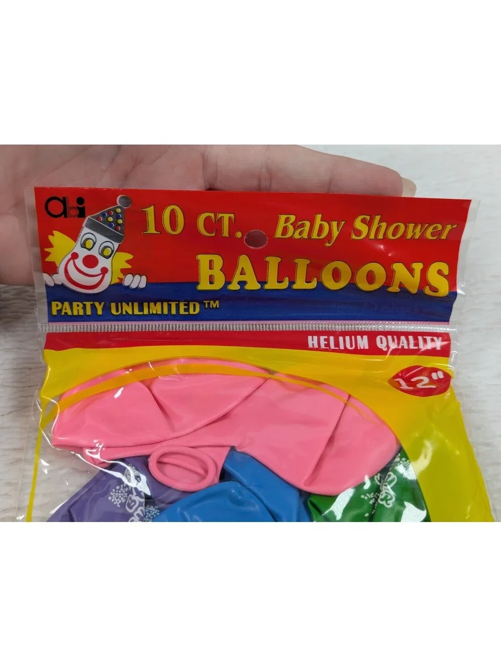 12 inch - Latex Balloons - Baby Shower Party Helium Balloons - 100 Pack